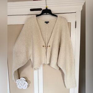 Wild Fable Cream Cardigan with Gold Clasp